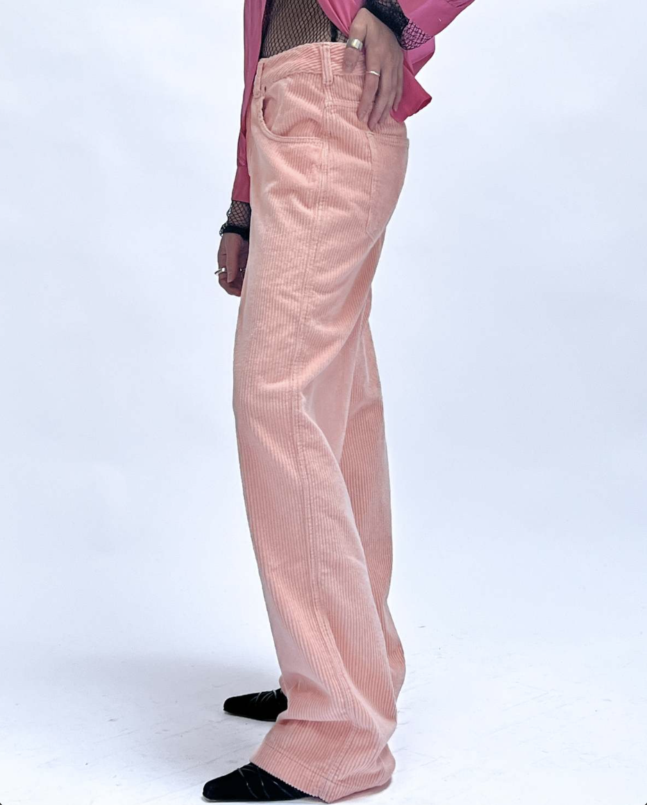 Mundaka Corduroy Pants in Pink — CARY LANE